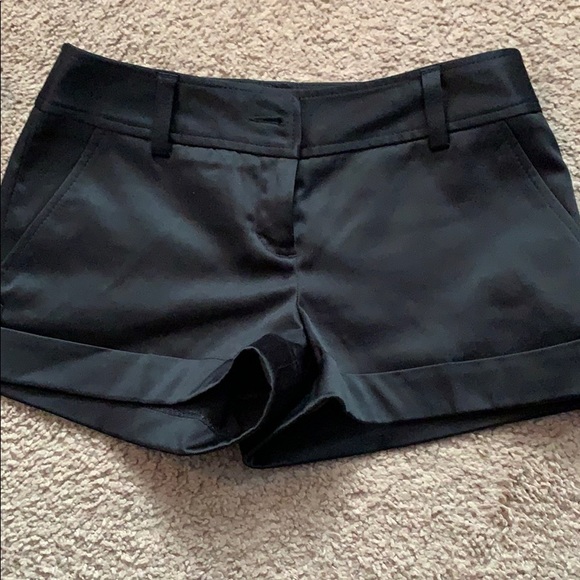 Express Pants - Express black satin shorts